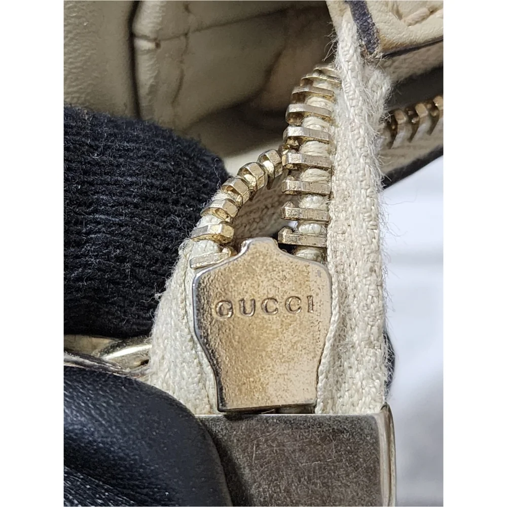 GUCCI Monogram Medium Lovely Heart Hobo Off White/Brown